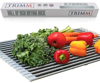 Silikon miksija li jintrewa kontra ż-żlieq Dish Drainer